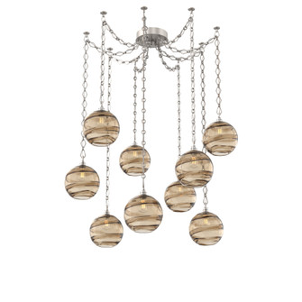Terra Multi Light Pendant Multi Port Canopy Beige Silver (1289|SNB0047-09-BS-OB-CH1-E2)