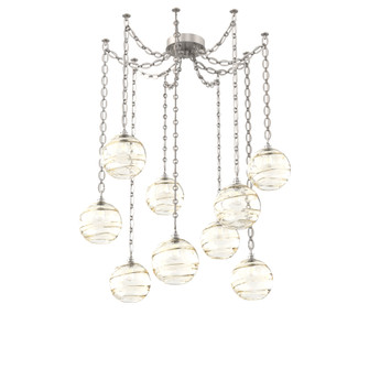 Terra Multi Light Pendant Multi Port Canopy Beige Silver (1289|SNB0047-09-BS-OA-CH2-E2)
