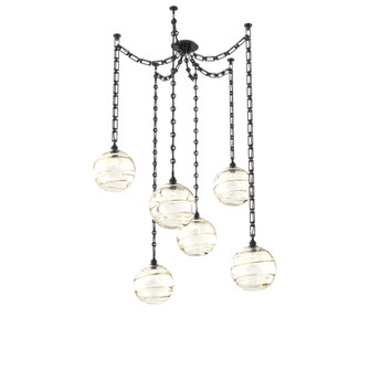 Terra Multi Light Pendant Multi Port Canopy Matte Black (1289|SNB0047-06-MB-OA-CH3-E2)