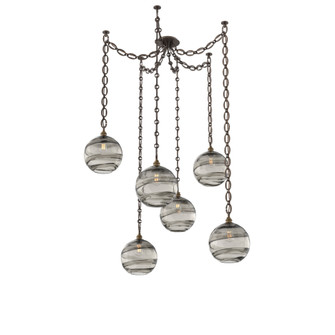 Terra Multi Light Pendant Multi Port Canopy Flat Bronze (1289|SNB0047-06-FB-OS-CH2-E2)