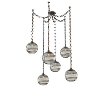 Terra Multi Light Pendant Multi Port Canopy Flat Bronze (1289|SNB0047-06-FB-OS-CH1-E2)