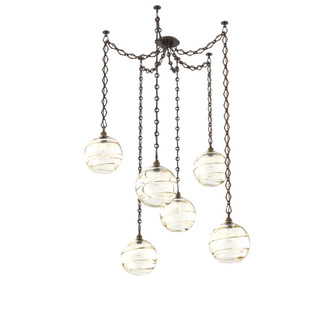 Terra Round 6pc Swag Multi-Pendant Chain (1289|SNB0047-06-FB-OA-CH1-E2)