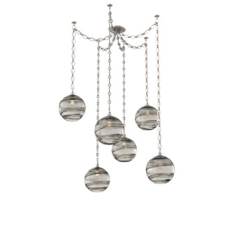 Terra Round 6pc Swag Multi-Pendant Chain (1289|SNB0047-06-BS-OS-CH1-E2)