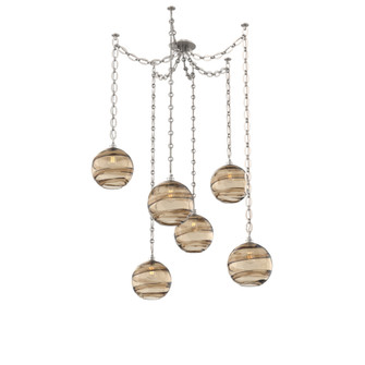 Terra Round 6pc Swag Multi-Pendant Chain (1289|SNB0047-06-BS-OB-CH2-E2)