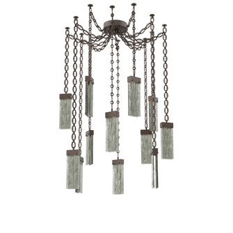 Parallel Round Chain 12pc Swag Multi-Pendant (1289|SNB0042-12-FB-SG-CH2-L1)