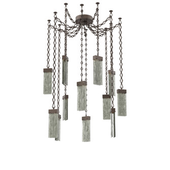 Parallel Round Chain 12pc Swag Multi-Pendant (1289|SNB0042-12-FB-SG-CH1-L1)