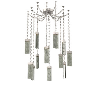 Parallel Round Chain 12pc Swag Multi-Pendant (1289|SNB0042-12-BS-SG-CH1-L1)