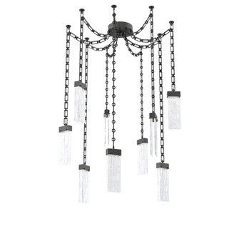 Parallel Round Chain 9pc Swag Multi-Pendant (1289|SNB0042-09-MB-CG-CH3-L1)