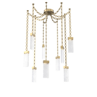 Parallel Round Chain 9pc Swag Multi-Pendant (1289|SNB0042-09-GB-CR-CH2-L1)