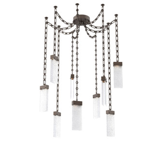 Parallel Multi Light Pendant Multi Port Canopy Flat Bronze (1289|SNB0042-09-FB-CR-CH3-L1)