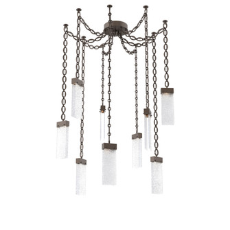 Parallel Round Chain 9pc Swag Multi-Pendant (1289|SNB0042-09-FB-CR-CH2-L1)