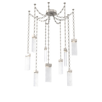 Parallel Round Chain 9pc Swag Multi-Pendant (1289|SNB0042-09-BS-CR-CH1-L3)
