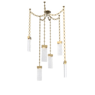 Parallel Round Chain 6pc Swag Multi-Pendant (1289|SNB0042-06-GB-CR-CH2-L3)