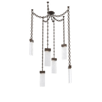 Parallel Round Chain 6pc Swag Multi-Pendant (1289|SNB0042-06-FB-CR-CH2-L3)