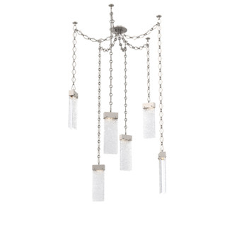 Parallel Round Chain 6pc Swag Multi-Pendant (1289|SNB0042-06-BS-CR-CH1-L3)