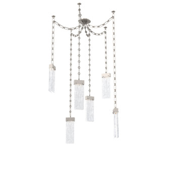 Parallel Multi Light Pendant Multi Port Canopy Beige Silver (1289|SNB0042-06-BS-CG-CH3-L3)