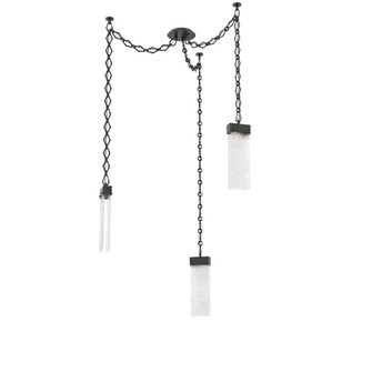 Parallel Round Chain 3pc Swag Multi-Pendant (1289|SNB0042-03-MB-CR-CH1-L3)