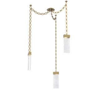 Parallel Round Chain 3pc Swag Multi-Pendant (1289|SNB0042-03-GB-CR-CH2-L3)