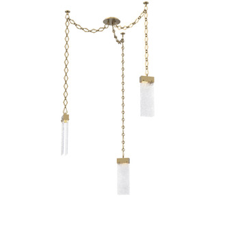 Parallel Round Chain 3pc Swag Multi-Pendant (1289|SNB0042-03-GB-CR-CH1-L1)