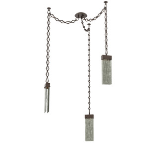 Parallel Round Chain 3pc Swag Multi-Pendant (1289|SNB0042-03-FB-SG-CH1-L3)