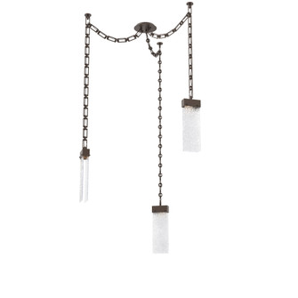 Parallel Round Chain 3pc Swag Multi-Pendant (1289|SNB0042-03-FB-CR-CH3-L1)