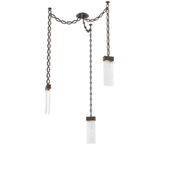 Parallel Multi Light Pendant Multi Port Canopy Flat Bronze (1289|SNB0042-03-FB-CR-CH2-L1)