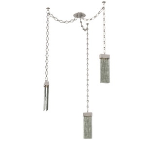 Parallel Multi Light Pendant Multi Port Canopy Beige Silver (1289|SNB0042-03-BS-SG-CH1-L3)