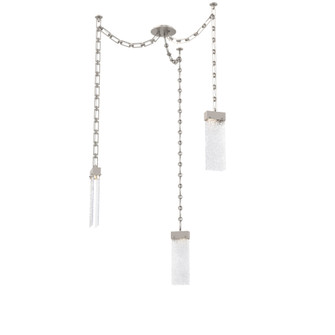 Parallel Round Chain 3pc Swag Multi-Pendant (1289|SNB0042-03-BS-CR-CH3-L1)