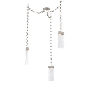 Parallel Round Chain 3pc Swag Multi-Pendant (1289|SNB0042-03-BS-CR-CH1-L3)