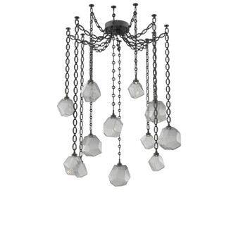 Gem Multi Light Pendant Multi Port Canopy Matte Black (1289|SNB0039-12-MB-S-CH2-L3)