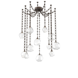 Gem Multi Light Pendant Multi Port Canopy Flat Bronze (1289|SNB0039-12-FB-C-CH3-L3)