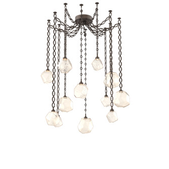 Gem Multi Light Pendant Multi Port Canopy Flat Bronze (1289|SNB0039-12-FB-A-CH2-L1)