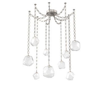 Gem Round Chain 9pc Swag Multi-Pendant (1289|SNB0039-09-BS-C-CH2-L3)