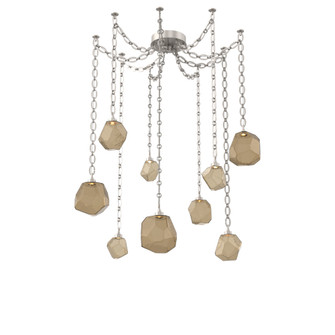 Gem Round Chain 9pc Swag Multi-Pendant (1289|SNB0039-09-BS-B-CH2-L3)