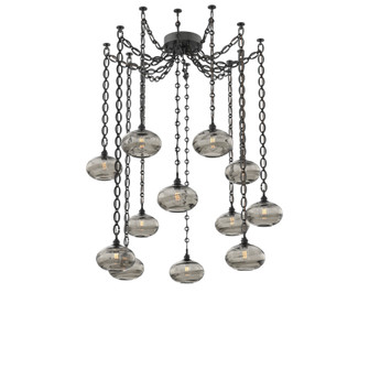 Coppa Round 12pc Swag Multi-Pendant Chain (1289|SNB0036-12-MB-OS-CH2-E2)