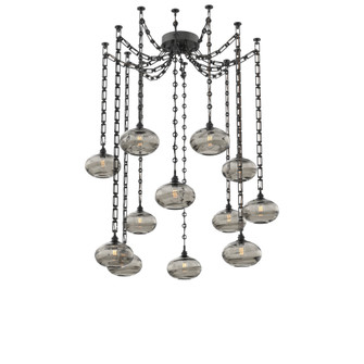Coppa Multi Light Pendant Multi Port Canopy Matte Black (1289|SNB0036-12-MB-OS-CH3-E2)