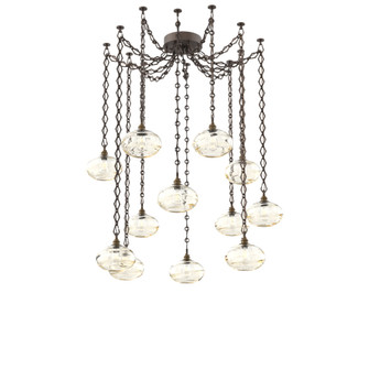 Coppa Multi Light Pendant Multi Port Canopy Flat Bronze (1289|SNB0036-12-FB-OA-CH1-E2)