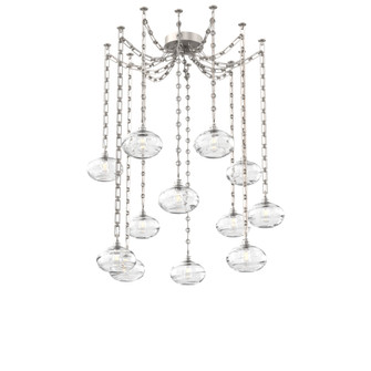 Coppa Multi Light Pendant Multi Port Canopy Beige Silver (1289|SNB0036-12-BS-OC-CH3-E2)