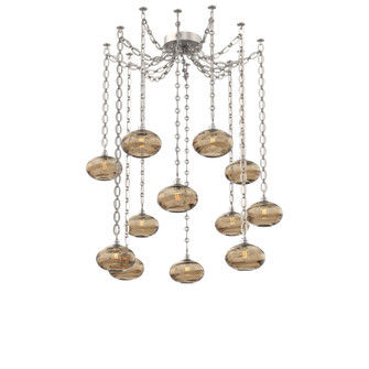 Coppa Round 12pc Swag Multi-Pendant Chain (1289|SNB0036-12-BS-OB-CH2-E2)