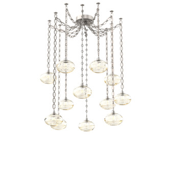 Coppa Multi Light Pendant Multi Port Canopy Beige Silver (1289|SNB0036-12-BS-OA-CH2-E2)