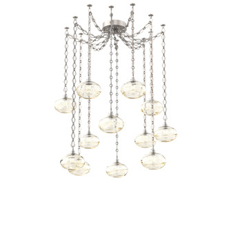 Coppa Multi Light Pendant Multi Port Canopy Beige Silver (1289|SNB0036-12-BS-OA-CH1-E2)