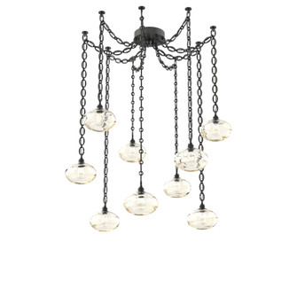 Coppa Round 9pc Swag Multi-Pendant Chain (1289|SNB0036-09-MB-OA-CH2-E2)