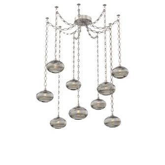 Coppa Round 9pc Swag Multi-Pendant Chain (1289|SNB0036-09-BS-OS-CH1-E2)