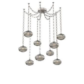 Coppa Round 9pc Swag Multi-Pendant Chain (1289|SNB0036-09-BS-OS-CH2-E2)