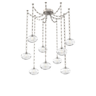 Coppa Round 9pc Swag Multi-Pendant Chain (1289|SNB0036-09-BS-OC-CH3-E2)