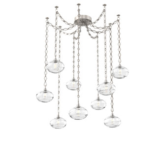 Coppa Round 9pc Swag Multi-Pendant Chain (1289|SNB0036-09-BS-OC-CH1-E2)