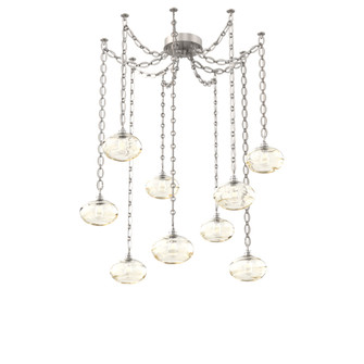 Coppa Multi Light Pendant Multi Port Canopy Beige Silver (1289|SNB0036-09-BS-OA-CH2-E2)