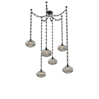 Coppa Multi Light Pendant Multi Port Canopy Matte Black (1289|SNB0036-06-MB-OS-CH3-E2)