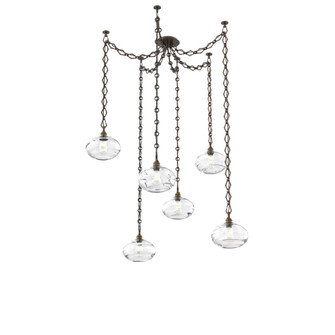 Coppa Round 6pc Swag Multi-Pendant Chain (1289|SNB0036-06-FB-OC-CH1-E2)