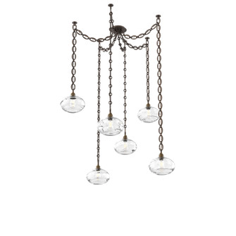Coppa Round 6pc Swag Multi-Pendant Chain (1289|SNB0036-06-FB-OC-CH2-E2)